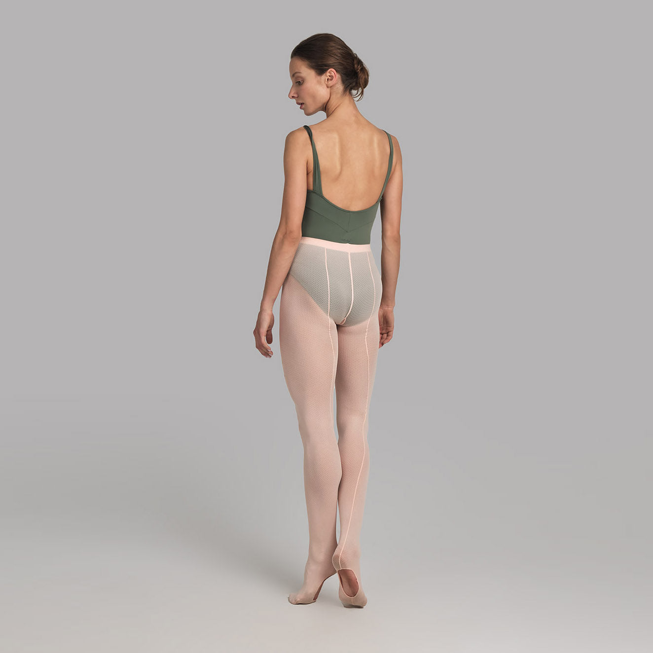 Women Pink Mesh Tight(0054/0/ballet pink)