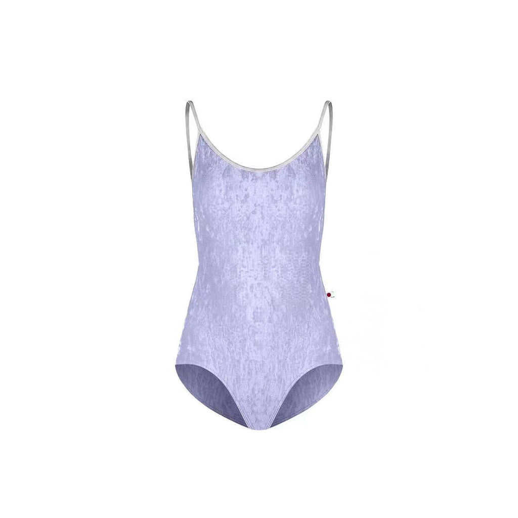 Women Purple "Fiona/CV-Angelic/CV-Silver/Mesh-White" Ballet Onesies(No Lining)