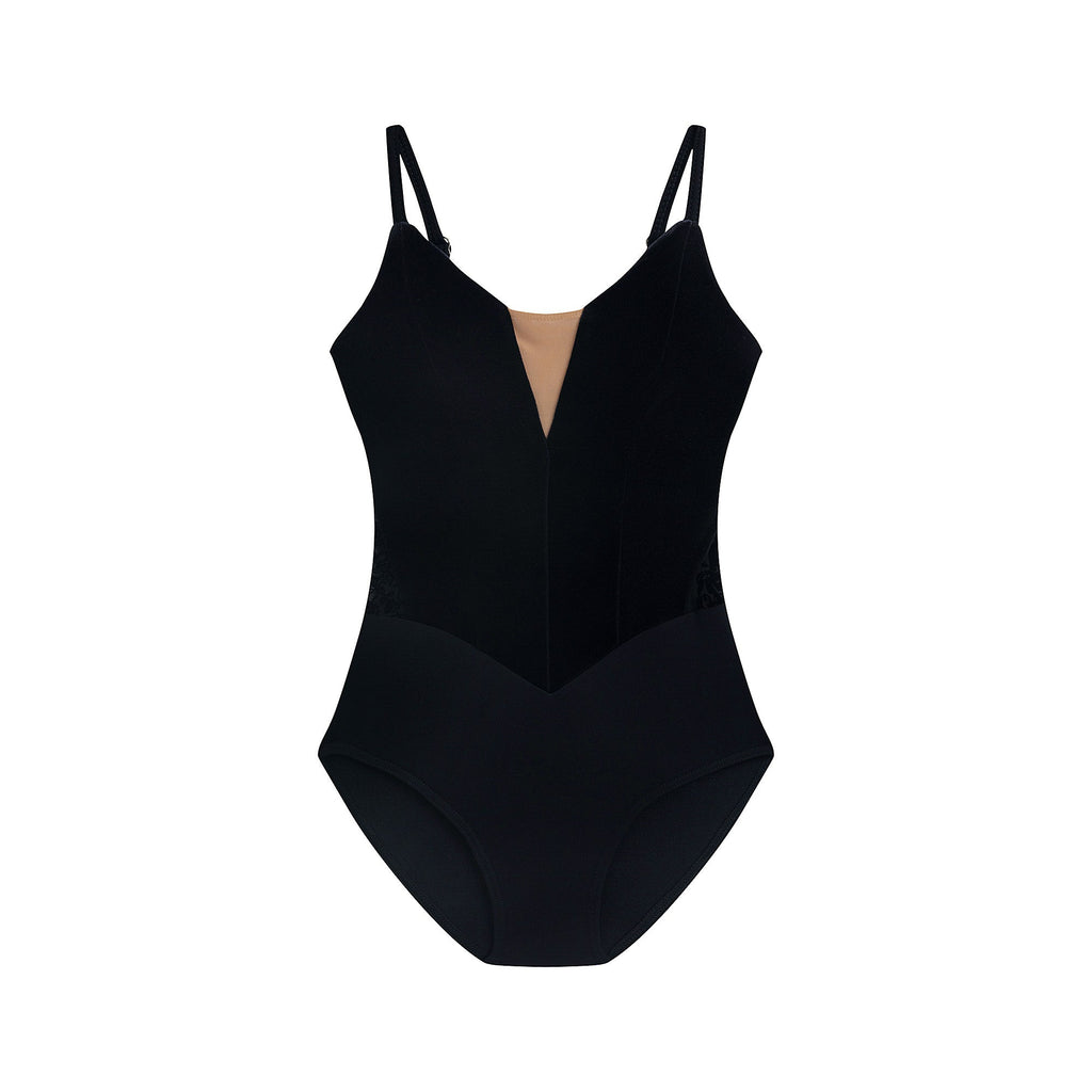 Girls Black Velvet Ballet Onesies(DAD4049MP/black)