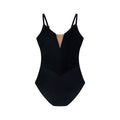 Women Black Velvet Ballet Onesies With Lining(DA4049MP/black)