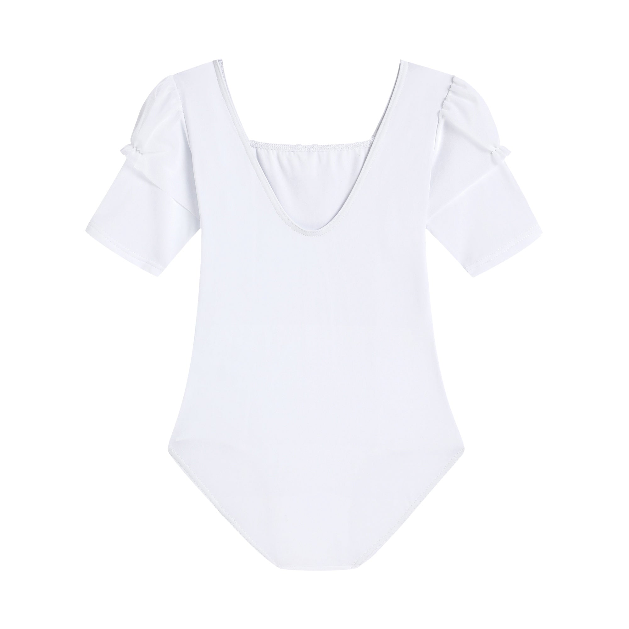 Girls White Ballet Onesies