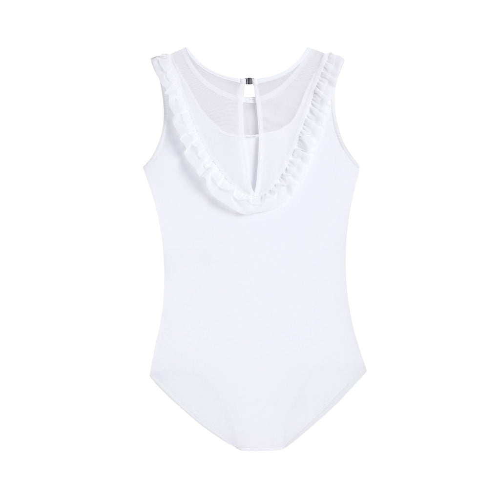Girls White Ballet Onesies