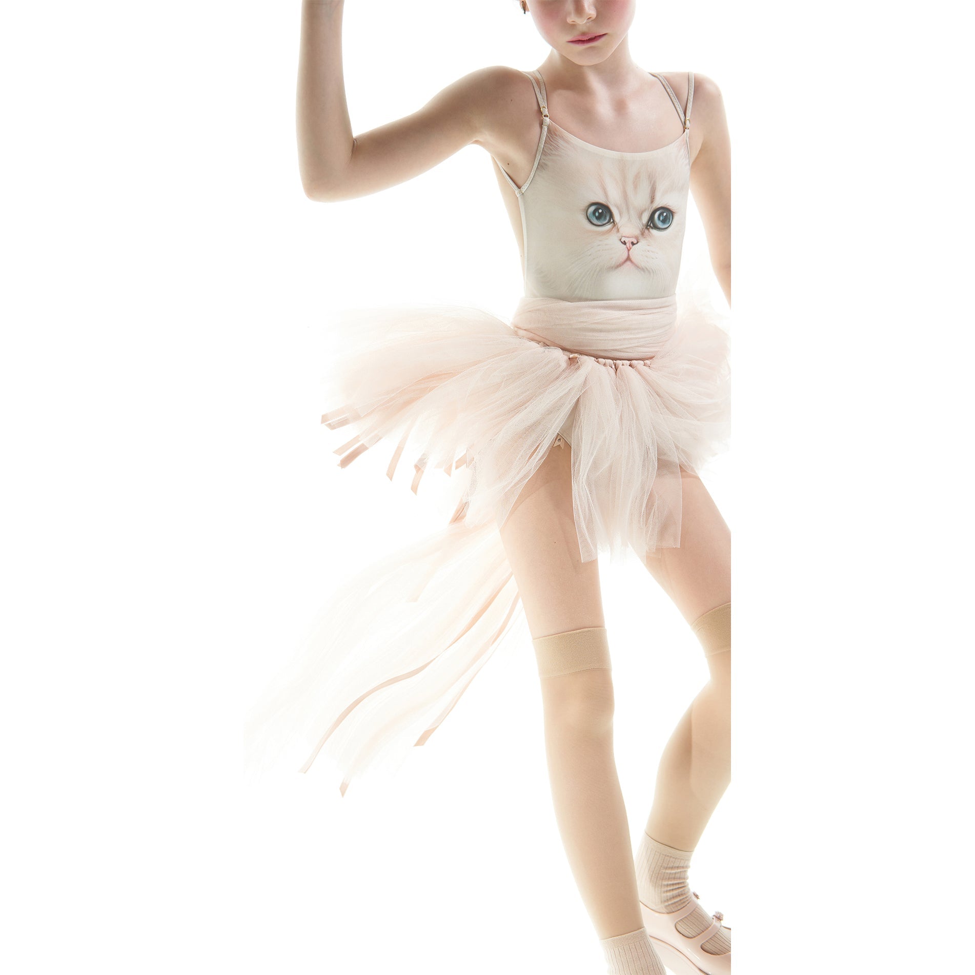 Girls Pale Pink Ballet TuTu Skirt(J231TU30PN/baby blush)