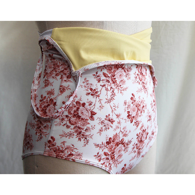 Girls Red Floral Ballet Onesies