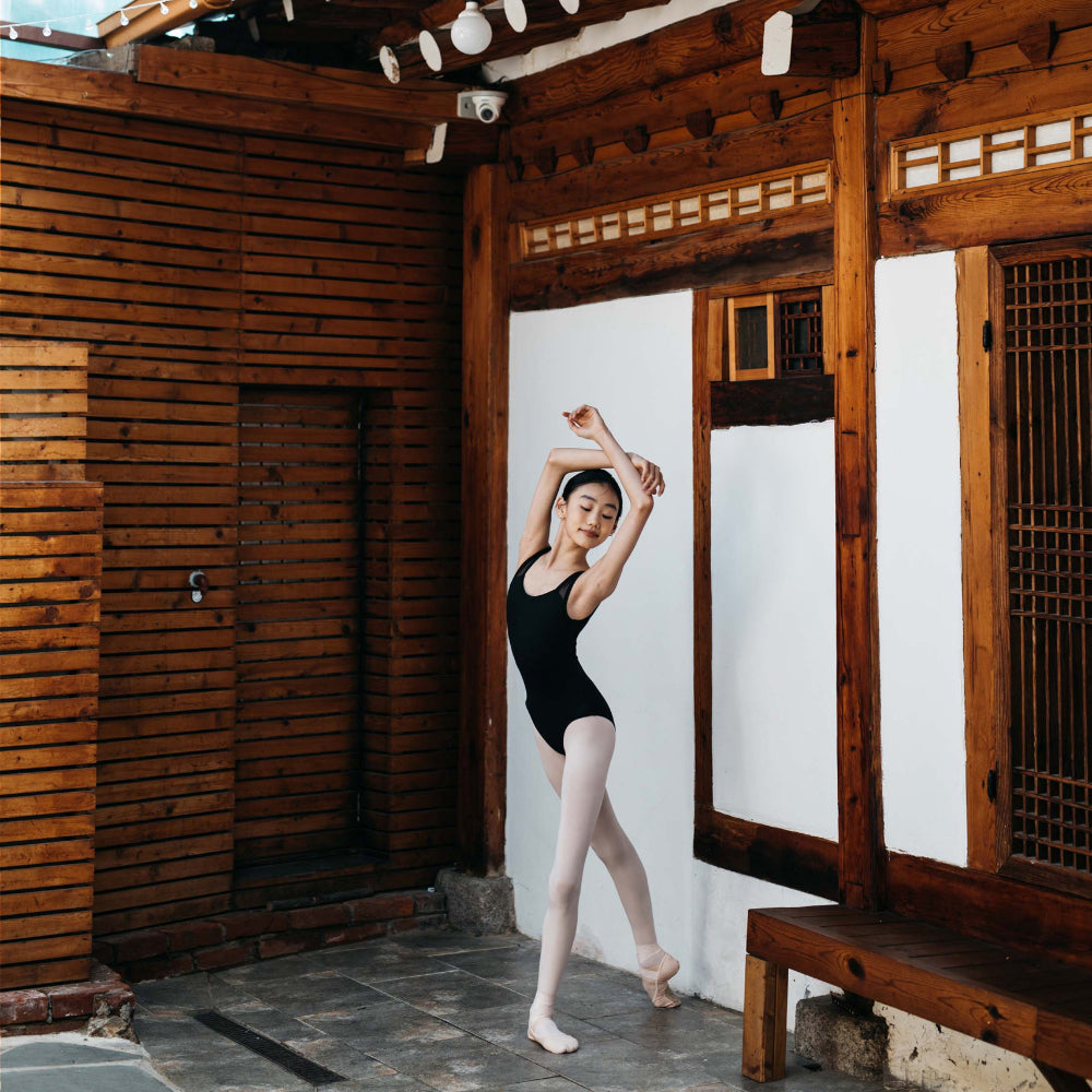 Girls Black Ballet Onesies