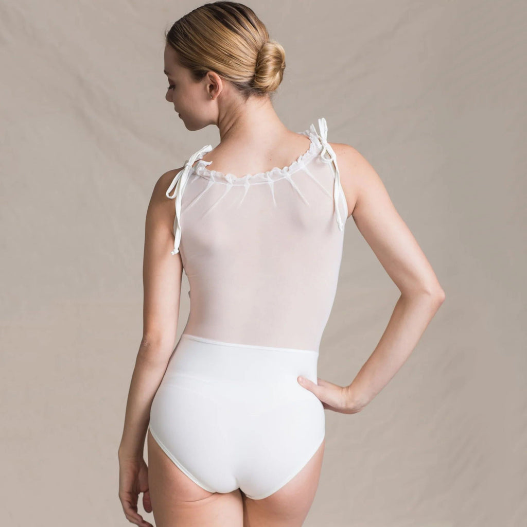 Women White Ballet Onesies(1406/White)