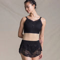 Women Black Ballet Onesies(1513/Black)
