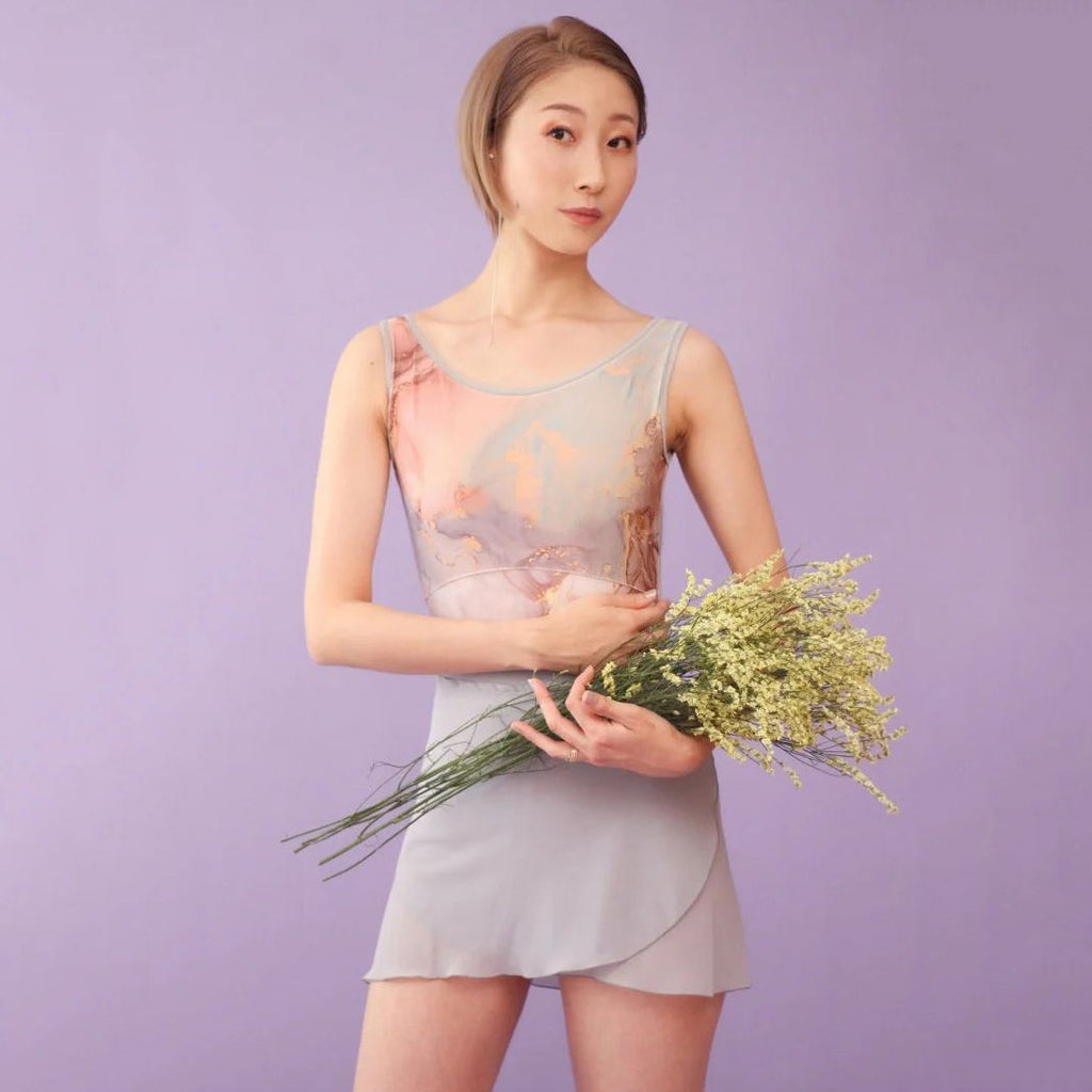 Women Grey"Tendu/Marble stone"Ballet Onesies