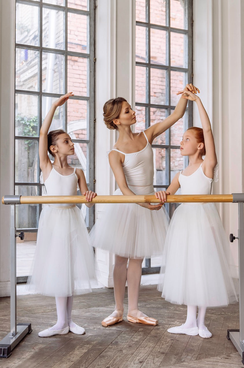 Girls White Ballet Onesies