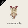 Girls Red "Arabesque Ruby" Ballet Onesies