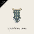 Girls Green"Lapin blanc unoa/Plie/Milky beige"Ballet Onesies