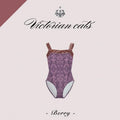 Girls Pink"Victorian cats Berry"Ballet Onesies(183530210/Pique/Fog pink)