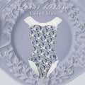 Women White "Lunar blossom -Faded blue" Ballet Onesies(185467954/Plie/White)