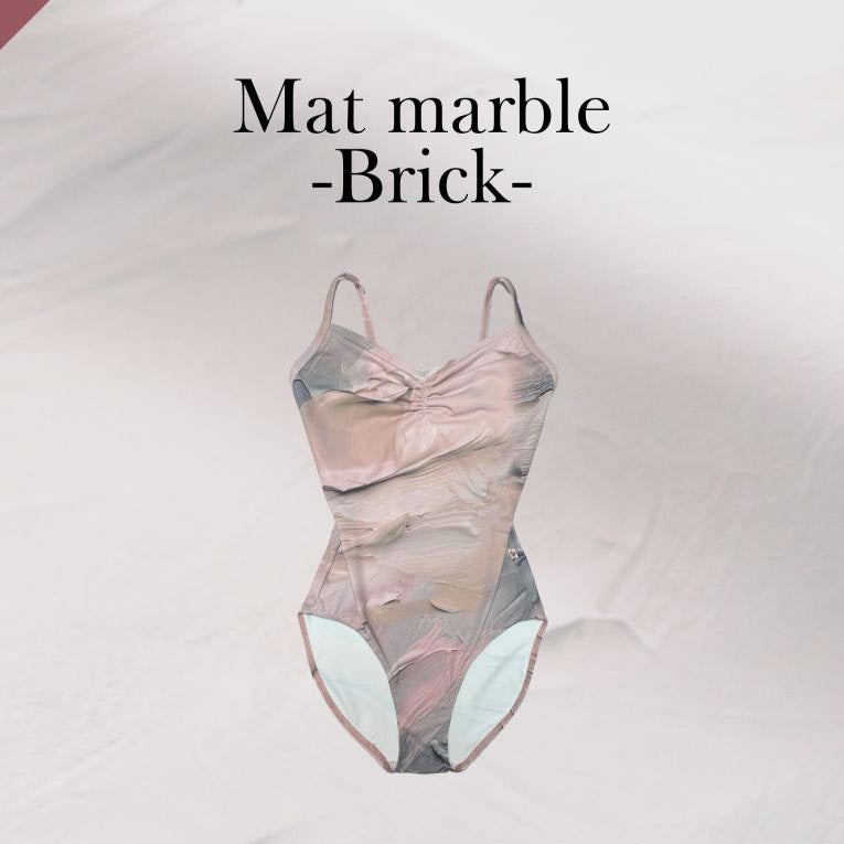 Girls Pink"Mat marble-Brick"Ballet Onesies(185937032/Frappe/Mat marble/Brick)
