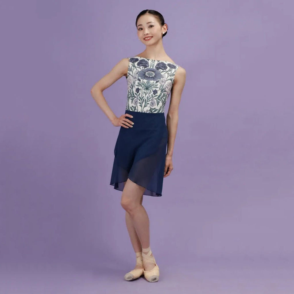 Women Purple Printed Ballet Onesies(186321187/Degage/Bohemian blossom)