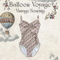 Girls Beige"Balloon Voyage"Ballet Onesies(186736625/Frappe/Vintage Soaring)