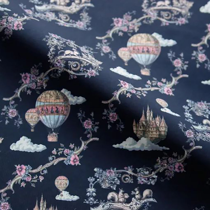 Girls Navy"Balloon Voyage"Ballet Onesies(186736968/Plie/Navy/Night Soaring)