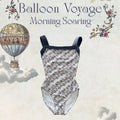 Girls Blue "Balloon Voyage -Morning Soaring" Ballet Onesies(186738129/Pique/Fog blue)