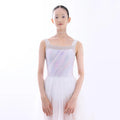 Women White "Lucent drop-Prism drop" Ballet Onesies(187425199/Pique/White)