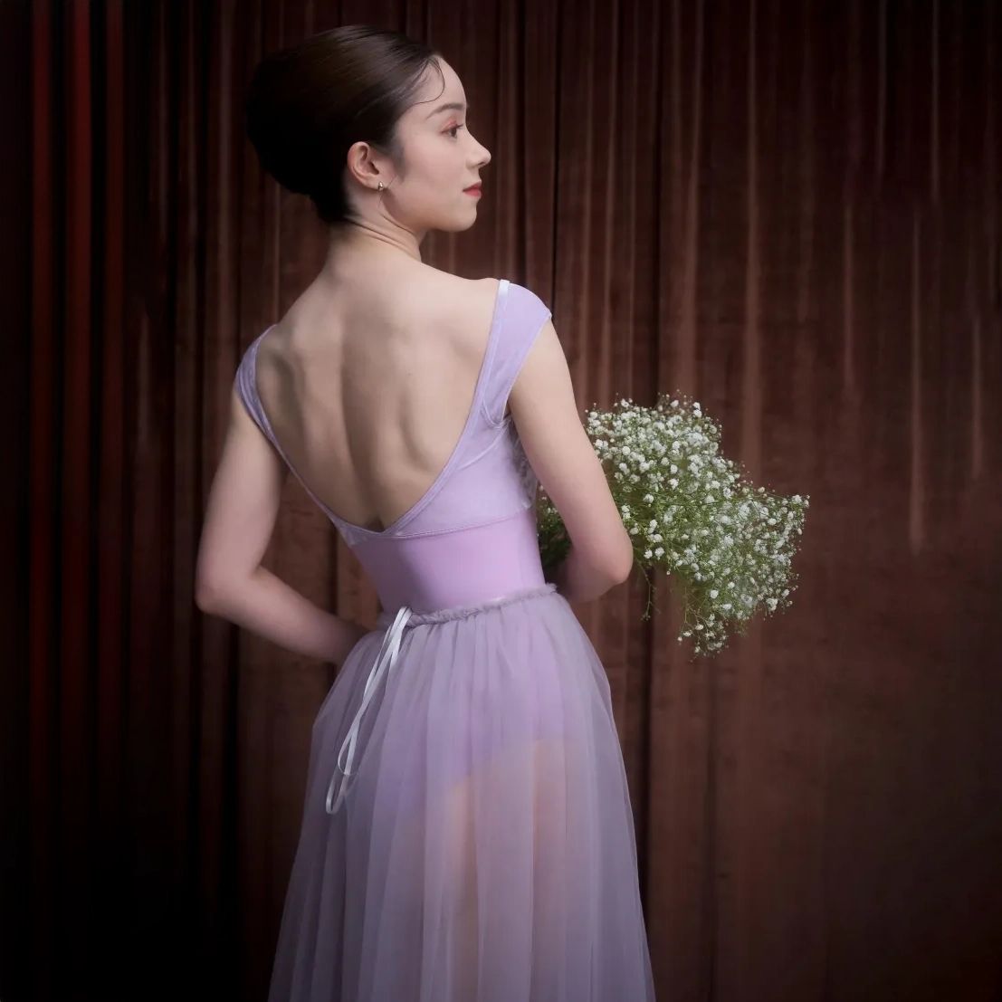 Women Lilac Velvet Ballet Onesies(189643441/Promenade/Velvet Lilas)