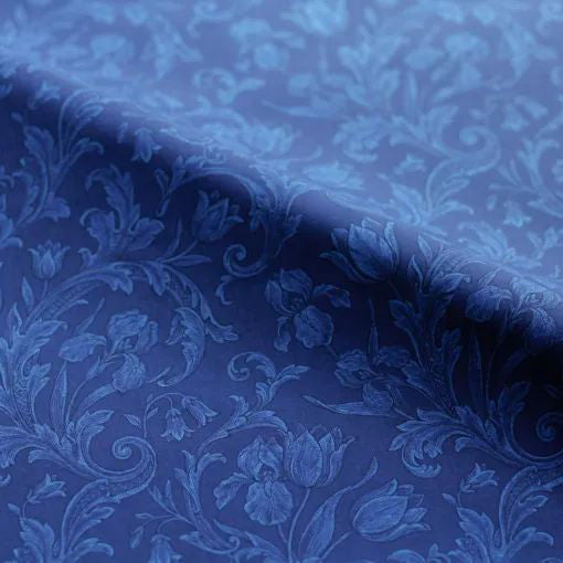 Girls Blue "French flora-Bleu" Ballet Onesies(190678899HL/Plie/Navy)