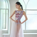 Women Pink "Secret garden-Pensee-Rose Violet" Ballet Onesies(191892005/Degage/Moss pink)