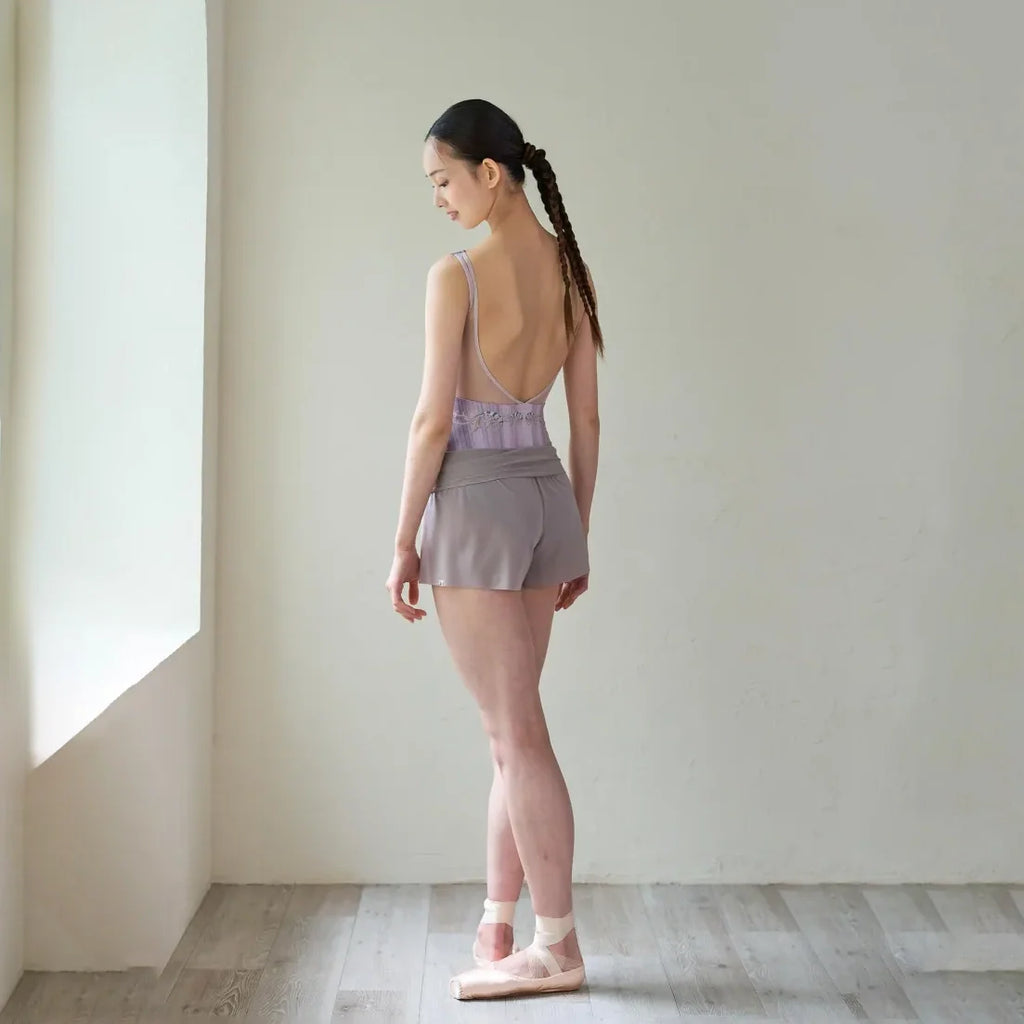 Women Moss Pink "Secret garden-Muguet-Rose Blanc" Ballet Onesies(191892194/Degage/Moss pink)