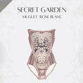 Girls Moss Pink "Secret garden-Muguet-Rose Blanc" Ballet Onesies(191892982/Degage/Moss pink)
