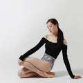 Girls Black Ballet Warm Up Sweater