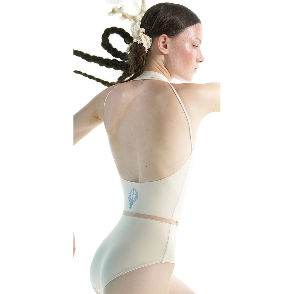 Women White'ALPINE FAUNA'Ballet Onesies(201LE20VL/daino)