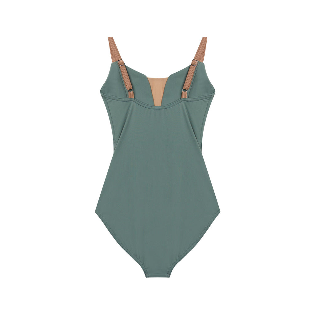 Girls Olive Ballet Onesies