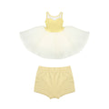 Girls Yellow Ballet Onesies Set