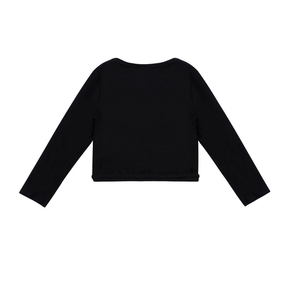 Girls Black Ballet Cardigan