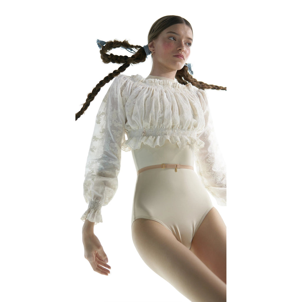 Women White "BOHO" Embroidered Crop Top