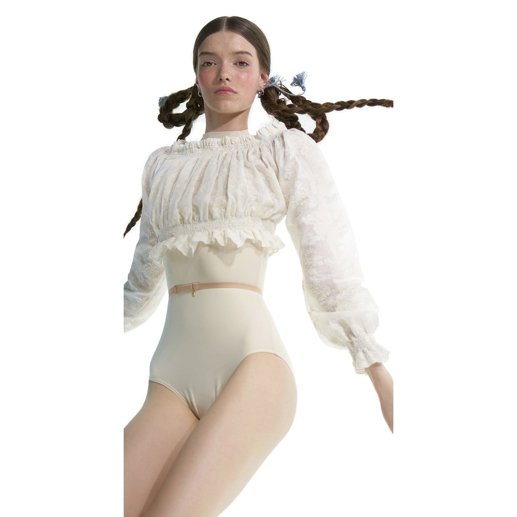 Women White "BOHO" Embroidered Crop Top