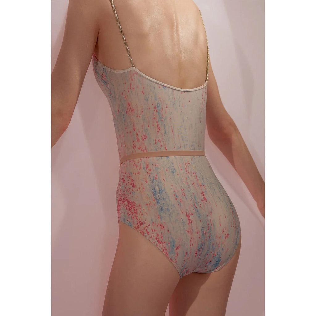 Women Blue&Pink'SPRINKLE MERINGUE'Ballet Onesies(242LE02VL/blue/blush)