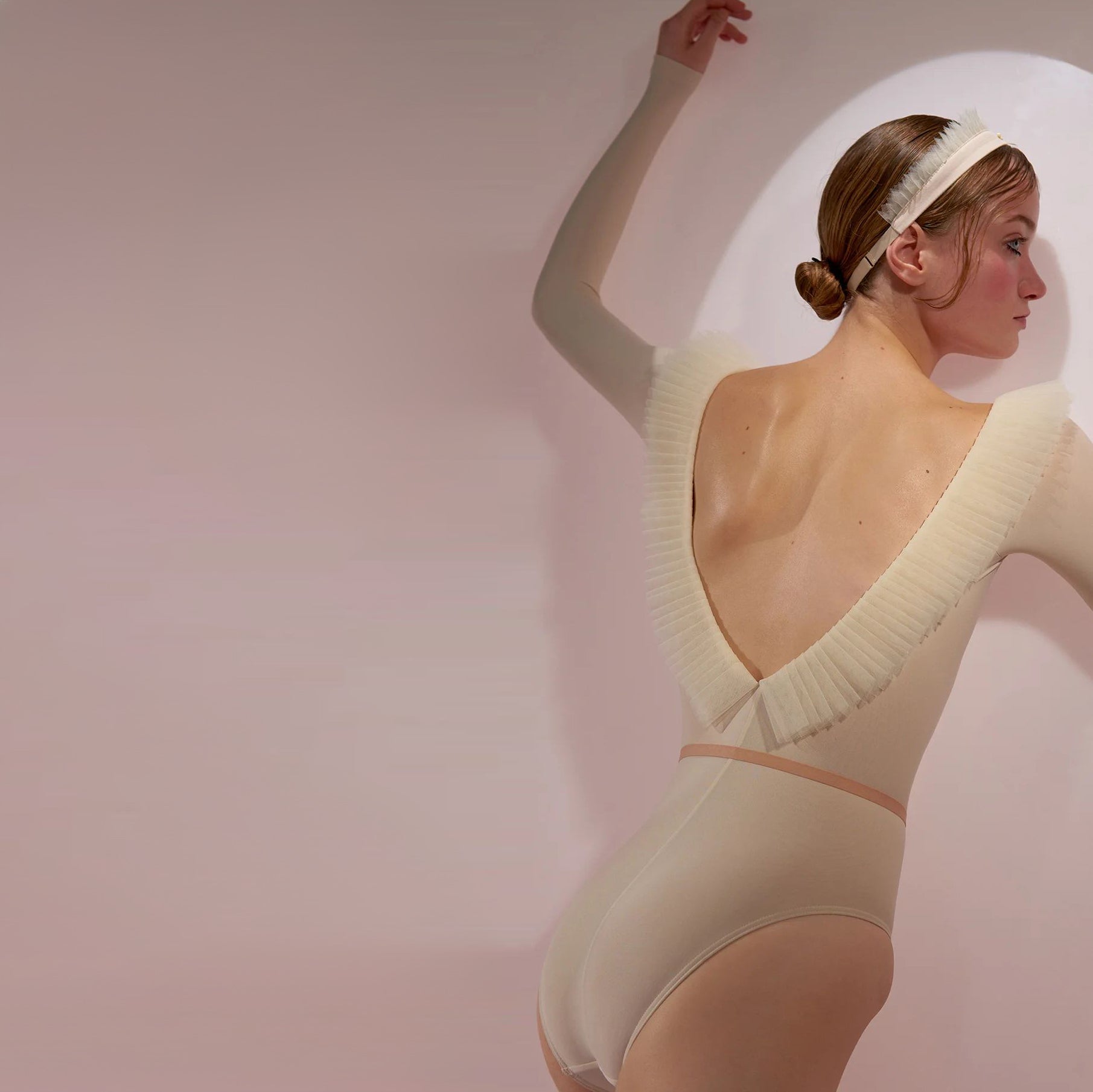 Women Beige'GRAND'Ballet Onesies(242LE83PV/edelweiss)