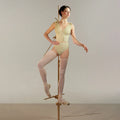 Women Light Green "RUCHED DOLL" Ballet Onesies(251LE72VD/green tea)