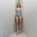 Women Misty Blue "TORCHON LACE" Ballet Onesies(261LE20VS/misty blue)