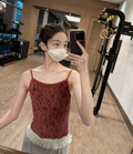 Women Wine Red "Daniela" Velvet Ballet Onesies