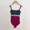 Girls Fuchsia "BRIGID" Ballet Onesies(KC17038-C61/L46+L14+TRD31+TP14+L46)