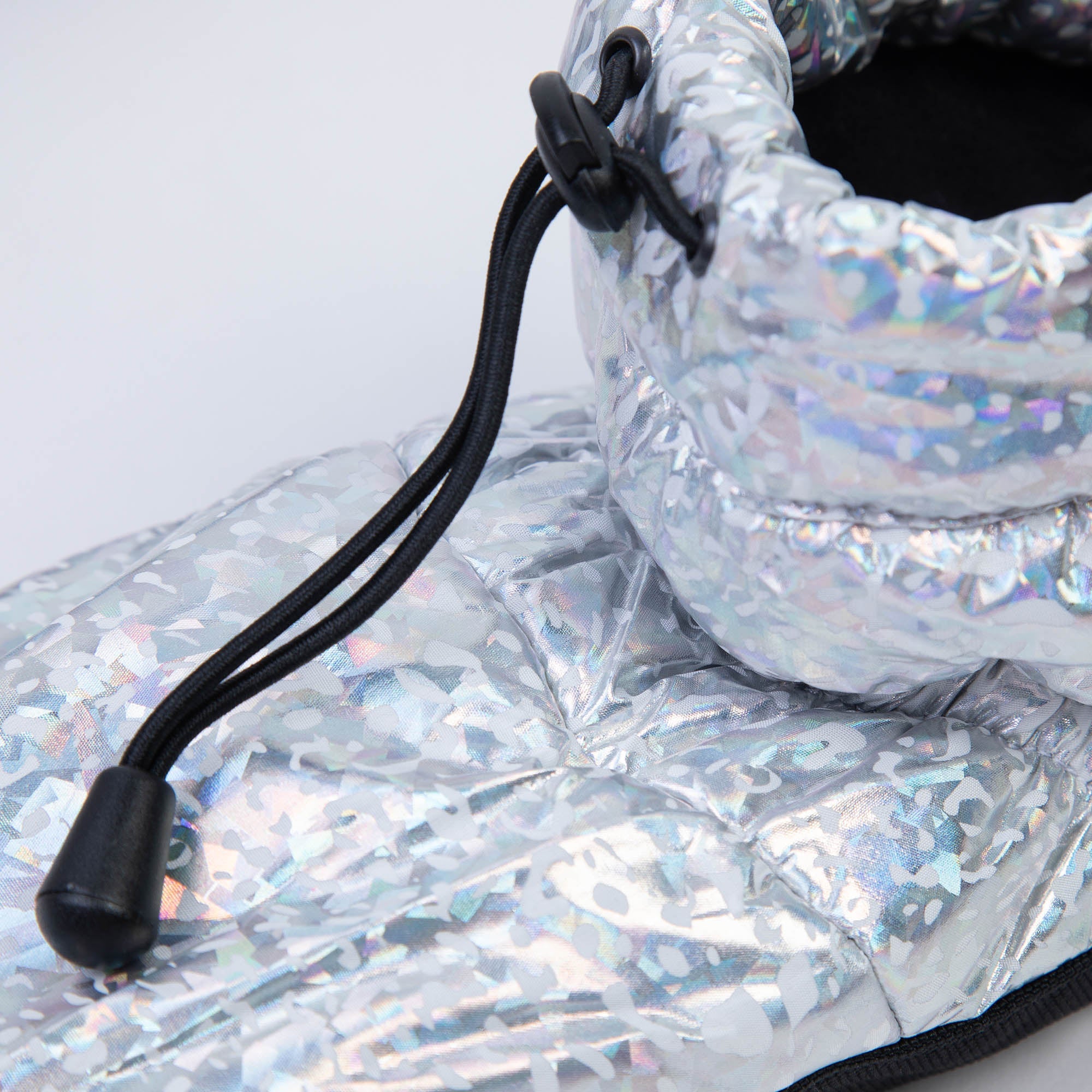 Girls Silver Ballet Warm Shoes
