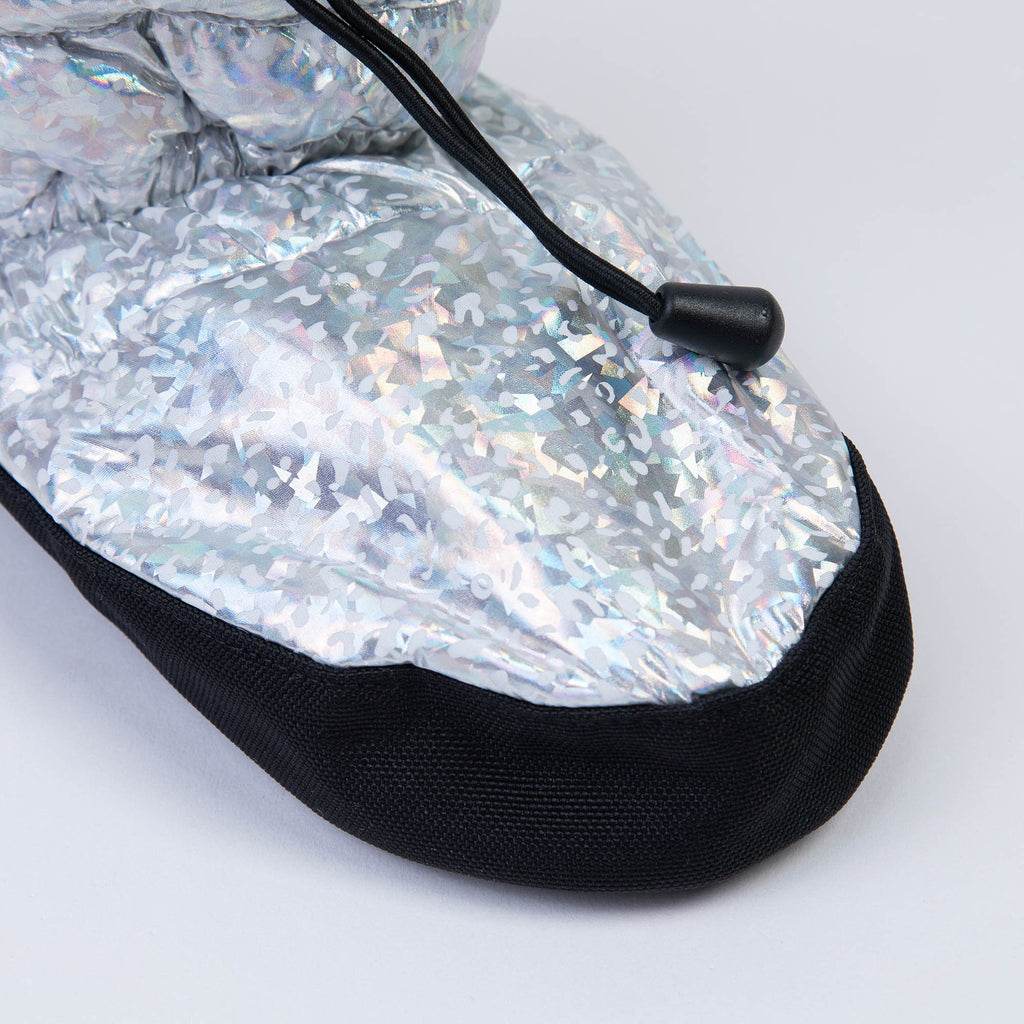 Girls Silver Ballet Warm Shoes