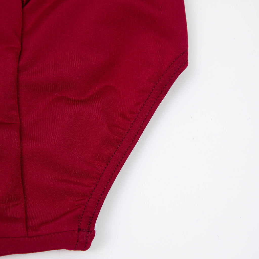 Girls Dark Red Ballet Onesies(DAD46VL/burgundy)