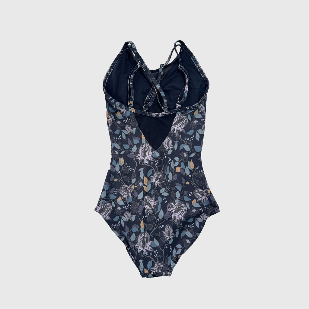 Women Black Printed Ballet Onesies(DA5122LP/Black/Magnolia)