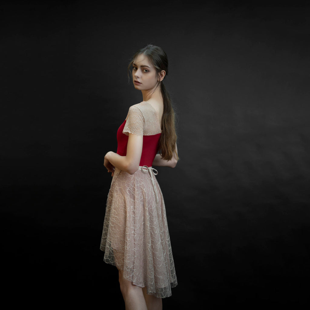 Girls Red Ballet Onesies