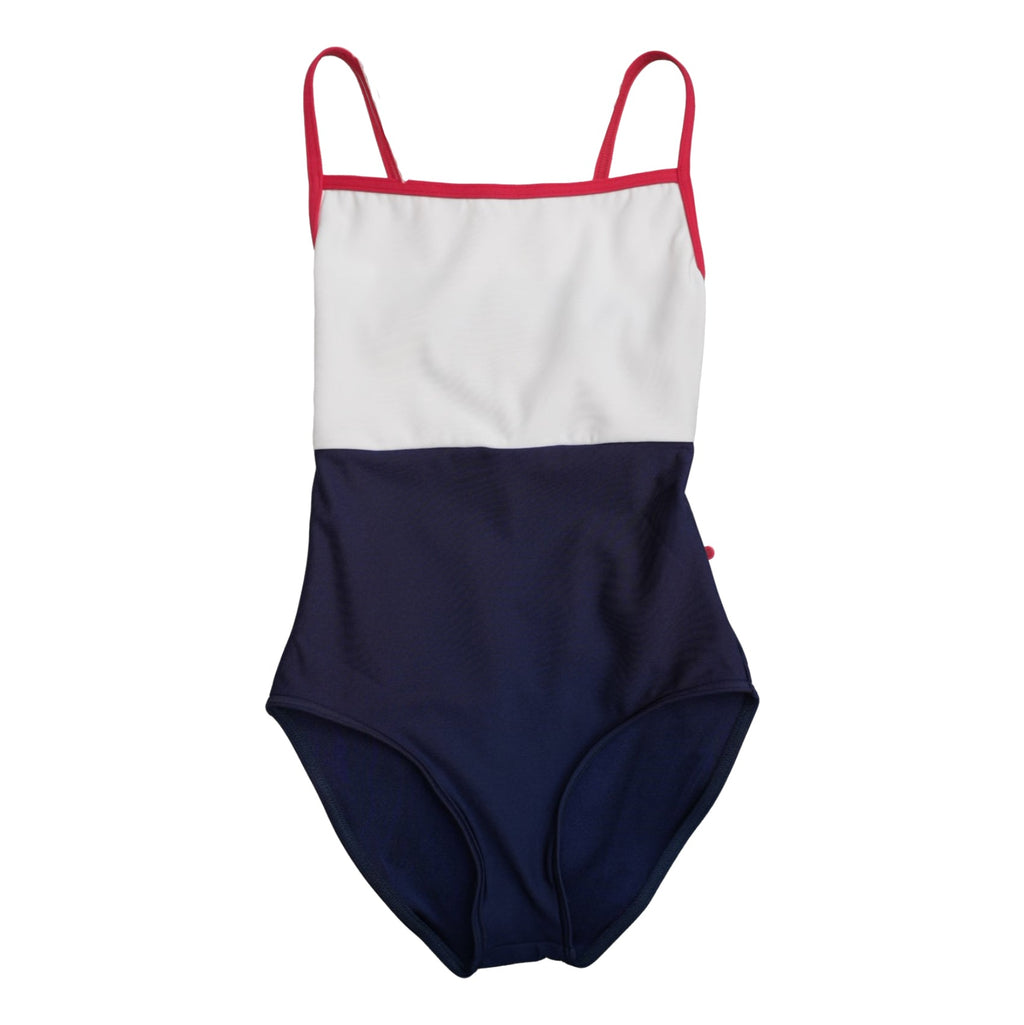 Girls White & Blue"Daniela Duo/N-White/N-Dark Blue/N-Scarlet"Ballet Onesies