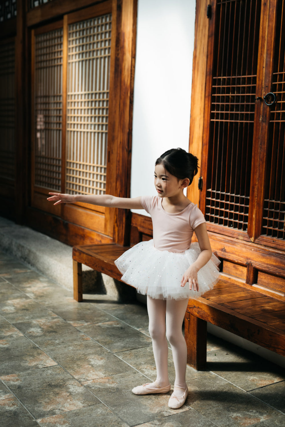 Girls Pink Ballet Onesies