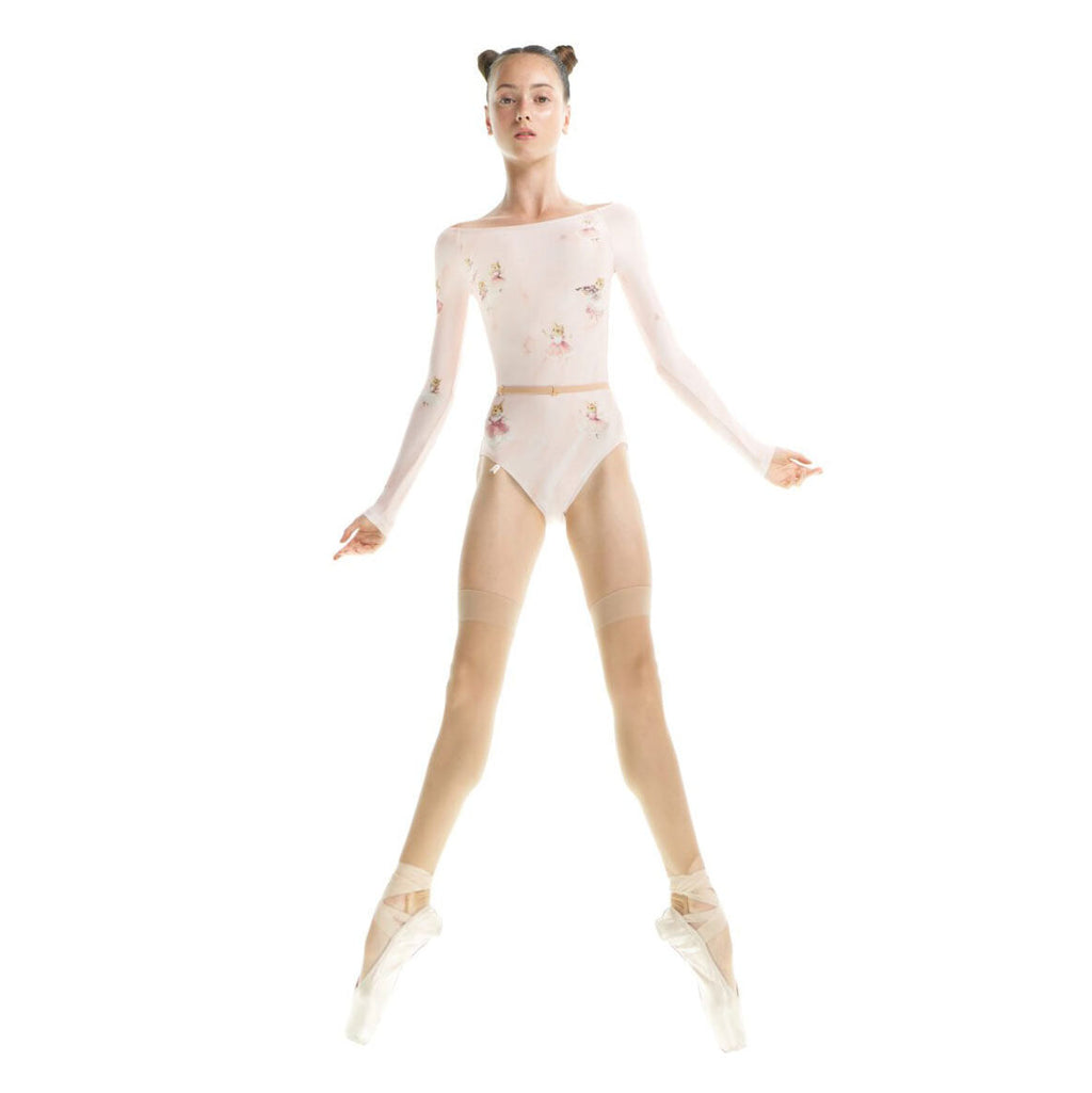 Girls Pink'JUNIOR MOUSY'Long Sleeves Ballet Onesies(J181LE20VL/baby blush)