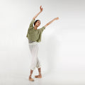 Girls White Ballet Warm Up Trousers